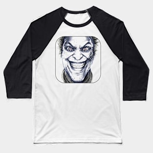 joker hand drawing graphic design and drawing by ironpalatte Baseball T-Shirt